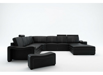 XXL LIEDERSOF LIEDERCOUCH LIEDERECKSOF WOHNLANDSCHAFT ECKSOF NEI GARNITUR SOFA
