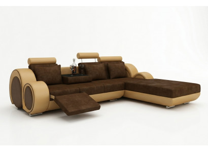 Ecksofa Sofa Canapé Polster Wunnlandschaft Lieder Eck Canapéen Garnitur Nei Madrid II