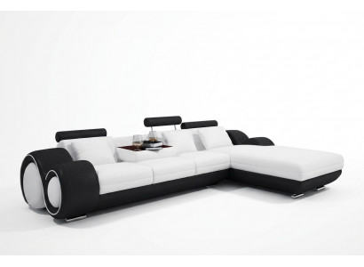 edersofa Canapé U-Form Wunnlandschaft Ecksofa Garnitur Design Modern