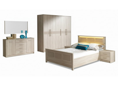 Schlofkummer Miwwelen Ariichtung Bett Kleederschaf Kommode Komplett Set Kommode