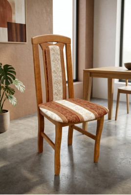 Massivholz Stull Iesszëmmerstull Designer Textil Stull Still Iesszëmmerstill K34