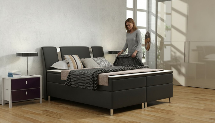 Boxspringbett Hotel Better Polster Liederbett inkl. Matratz & Visco Liederbett