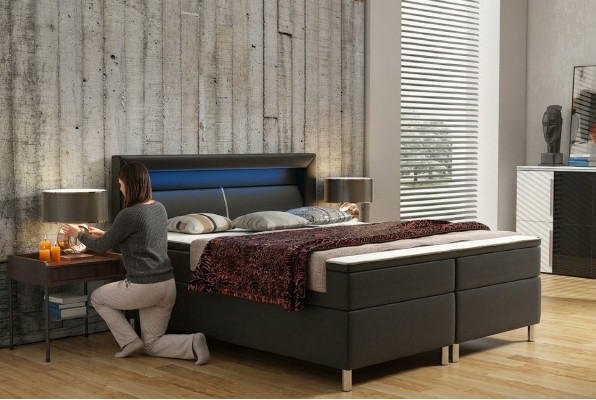 Boxspringbett Box Hotel Bett mat Visco & Matratz Liederbett Better Doppelbett