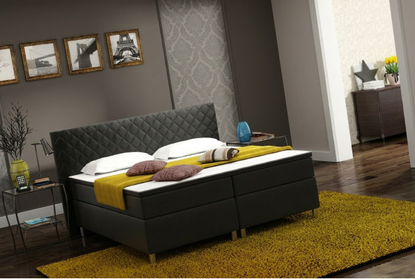 Boxspringbett Box Hotel Bett mat Visco & Matratz Liederbett Better Duebelbett K3