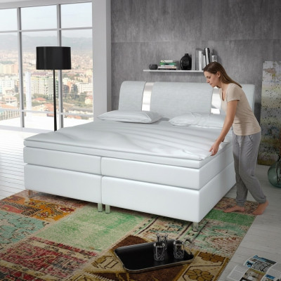 Boxsprangbett Box Hotel Bett mat Visco & Matratz Liederbett Better Duebelbett