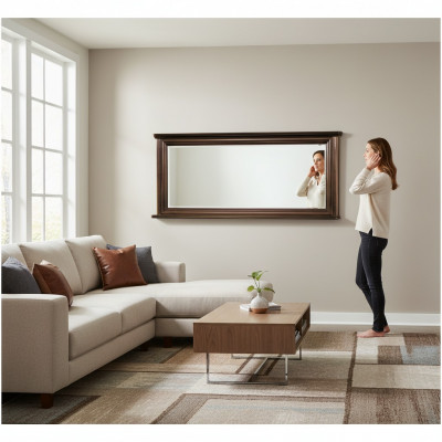 Klasseschen Designer Echt Holz Rumm XXL Spigel 157x71 Spigel - Modell W-L1