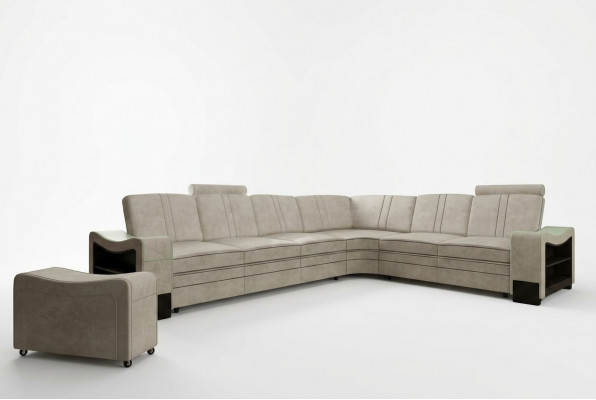 Stoffcanapé Textil Polster Eckcanapé Canapé Sofa Ecksofa Wunnlandschaft