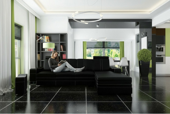 LEDERSOFA WUNNENGSLANDSCHAFT ECKSOFA NEI GARNITUR SOFA XXL LËDERCOUCH LËDERECKSOFA!