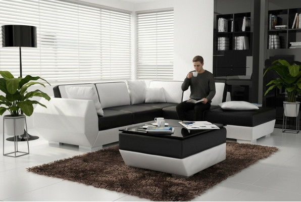 Liederdivan Canapé Sofa Garnitur Nei Eckdivan Eck Garnitur Dekor Modern Design