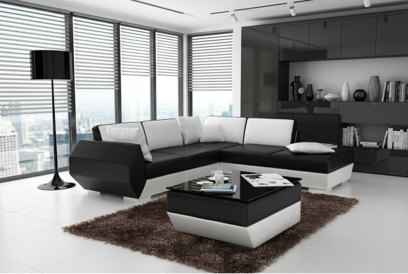Liederdivan Canapé Sofa Garnitur Nei Eckdivan Eck Garnitur Dekor Modern Design