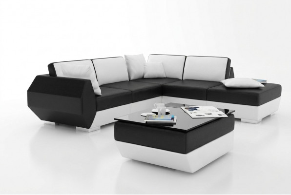 Liederdivan Canapé Sofa Garnitur Nei Eckdivan Eck Garnitur Dekor Modern Design