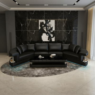 Ledercouch Wunnlandschaft Wénkelcouch Eck Garnitur Ronn Design Sofa Nei R7007E