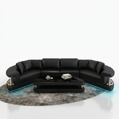 Ledercouch Wunnlandschaft Wénkelcouch Eck Garnitur Ronn Design Sofa Nei R7007E