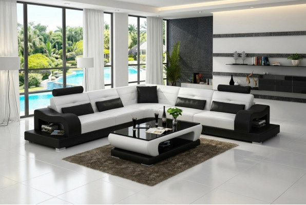 Liederkanapee Couch Wunnlandschaft Dekor Eck Eckcanapé Modern Garnitur Design