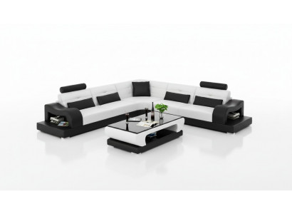 Liederkanapee Couch Wunnlandschaft Dekor Eck Eckcanapé Modern Garnitur Design