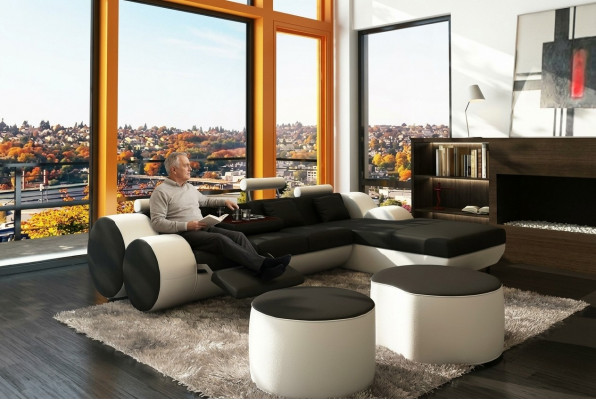 Designer Lieder Sofa Garnitur Eckcouch Lieder Ecksofa Wunnlandschaft Liedercouch
