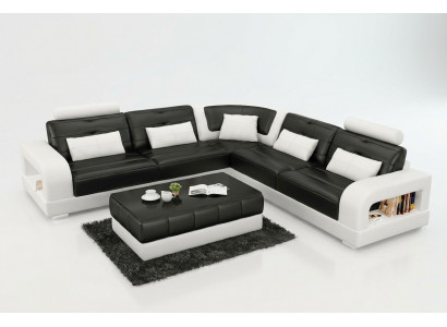 Ledersofa Sofa Eckcouch Ecksofa Sofagarnitur Designer Couch Wunnlandschaft