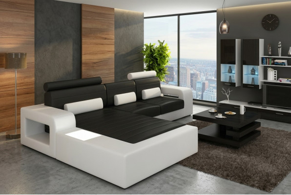 LEDER *MOD H2209 BETA* ECKCOUCH GARNITUR LEDERCOUCH NEI SOFA GARNITUR ECKSOFA