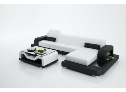 Liederdivan Canapé Wunnlandschaft Ecksofa Eck-Garnitur Design Modern Sofa