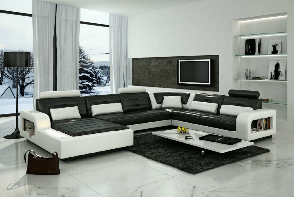 Ecksofa Sofa Couch Polster Wunnlandschaft Lieder Eck Sofas Garnitur U Form H2209
