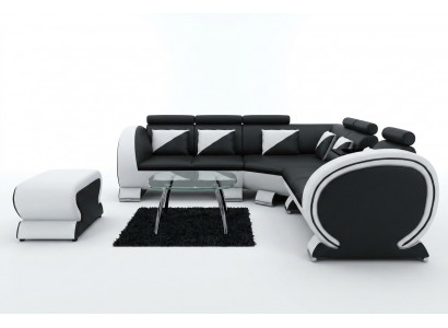 Designer Eckcouch Sofa Polstersëtzkombinatioun Lounge Couchen Wonnerlandschaft