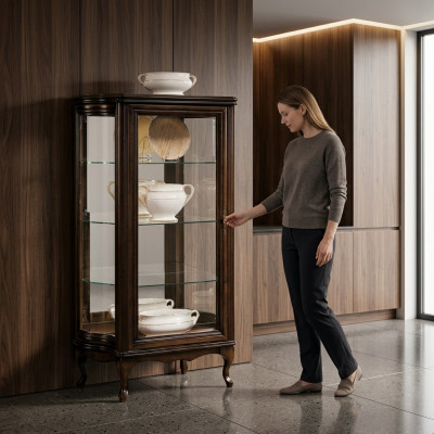 Klassesch Vitrine Schaf Italienesch Miwwelen Vitrineschaf Vitrinnen Nei WW3-4