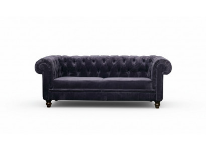 Edele Designer Chesterfield Sofa Polster Couch Sëtz Textil Stoff Garnitur Samt