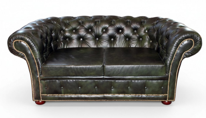 Chesterfield Sofa Garnitur 3 Sëtzer Polster Lieder Sofas Nei LEICESTERII