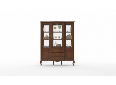 Héichwäerteg Vitrine Schaf Holz Glas Vitrinen Klassesch Italienesch Miwwelen Nei