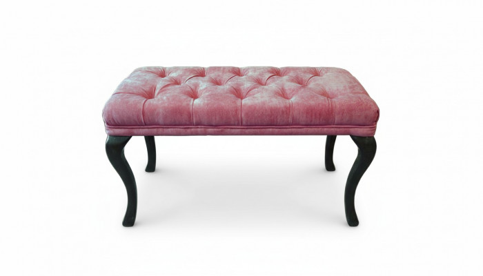 Chesterfield Hocker Niewendësch Hocker Ottomane Couch Lieder Stoff TORBAY II Nei