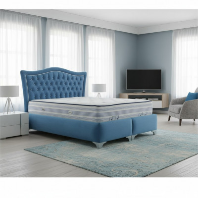 Chesterfield Bett Polsterbett Duebelbett Better Grouss XXL Designer Luxus Bett Neit