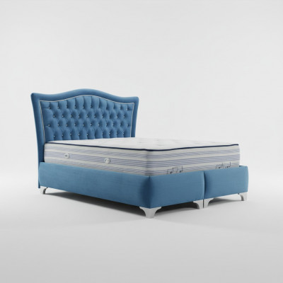 Chesterfield Bett Polsterbett Duebelbett Better Grouss XXL Designer Luxus Bett Neit