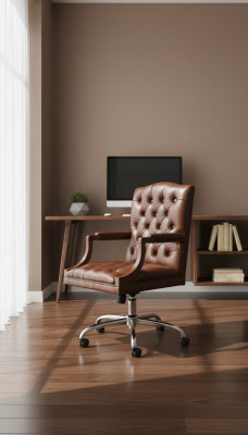 Chesterfield Bürostull Dréistull Büro Sesselleder Sessell KING Dréissessell Nei