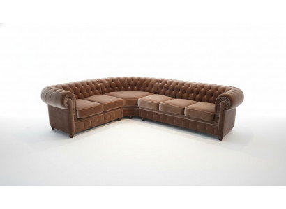 Ecksofa Chesterfield Sofa Garnitur Eck Eck Canapé Polster Sëtz Sofa Garnitur Nei