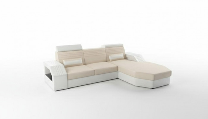 Designer Sofa Canapé Ecksofa Lieder Stëbs Textil Polster Garnitur Wunnlandschaft