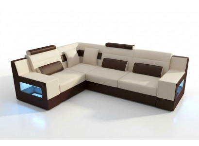 Wunnlandschaft Sofa Couch Polster Ecke Ecksofa Garnitur Textil Stoff Lieder Sofas