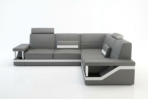 Liederdivan Eckcouch Sofa Canapé Poster Eckgarnitur Sofas Stoff Lieder Garnitur Nei