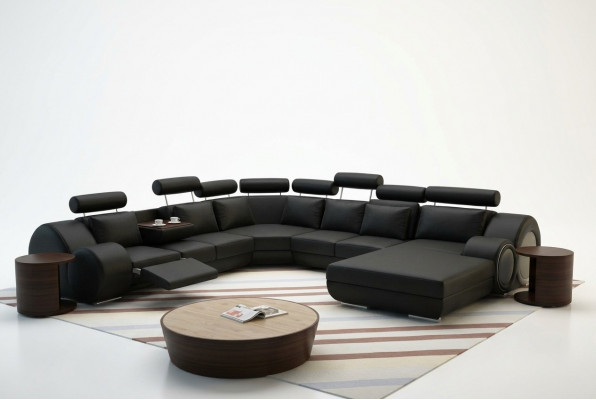 Designer Canapé Wunnlandschaft U-Form Canapé Eckcanapé Polster Garniture Eckeinheit