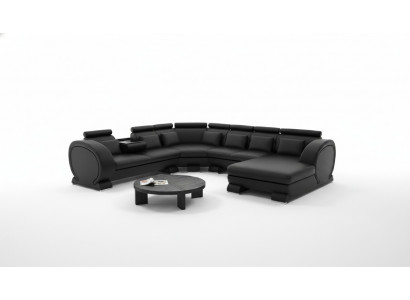 Ecksofa Sofa Wunnlandschaft Canapé Lieder Sofae Eck Garnitur Vigo-K U Form Nei