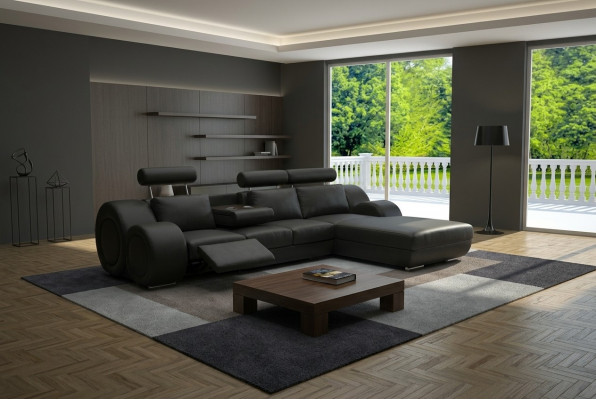 Designer Garnitur Wunnlandschaft Eckcouch Couch Sofa Polstersofa Ledersofa Sofas Neien