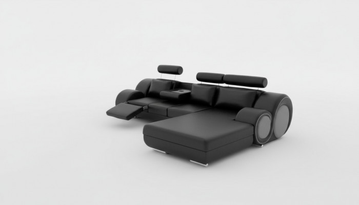 Designer Garnitur Wunnlandschaft Eckcouch Couch Sofa Polstersofa Ledersofa Sofas Nei