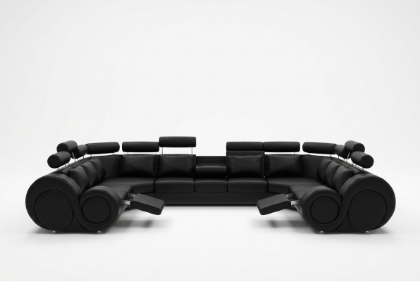 Ecksofa Liederdivan Polstersofa Canapé XXL Grouss Wunnlandschaft Liederdivan Sofa Berlin 6