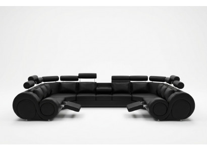 Ecksofa Liederdivan Polstersofa Canapé XXL Grouss Wunnlandschaft Liederdivan Sofa Berlin 6