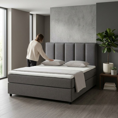 Continental Boxspring Bett Better Polster Héich Duebel Lieder Textil Bett