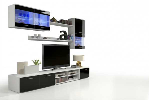 En exklusive modernen hëlzernen Televisiouns-Nuechtstëll fir Äert Wunnzëmmer.