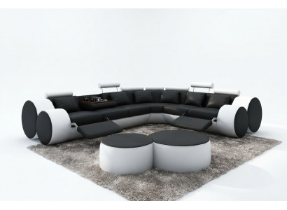 Eckcouch Canapé Couchage Polstermief Wunnlandschaft Lieder Eckcouch Sëtzer Groupe L-Form Madrid