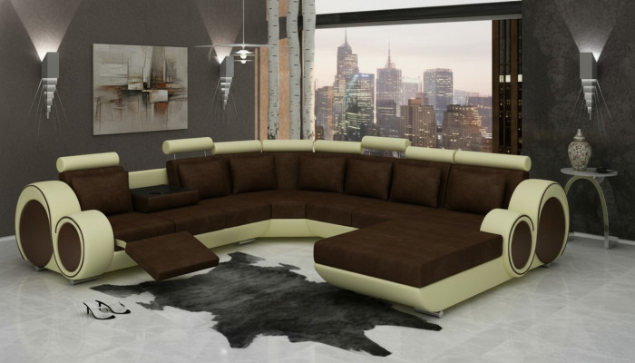 XXL TEXTIL ZOFA WUNNZIEMER STOFF COUCH GROSSE ZOFA POLSTEREN ECK ZOFA NEI