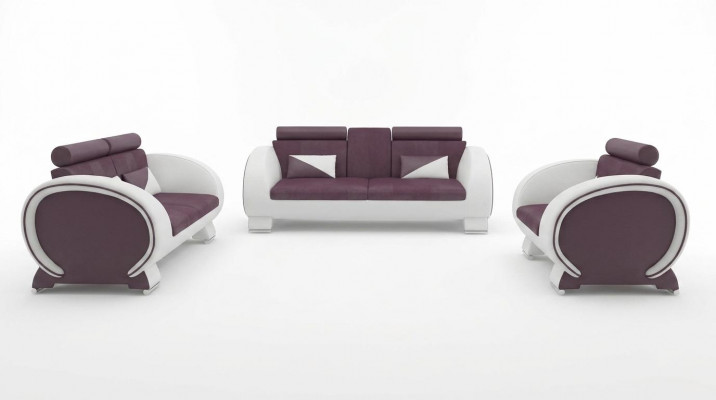Canapé-Set 3+2+1 Stoff Canapé Design Sofa Wunnlandschaft Polster Garnitur Textil