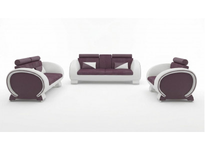 Canapé-Set 3+2+1 Stoff Canapé Design Sofa Wunnlandschaft Polster Garnitur Textil