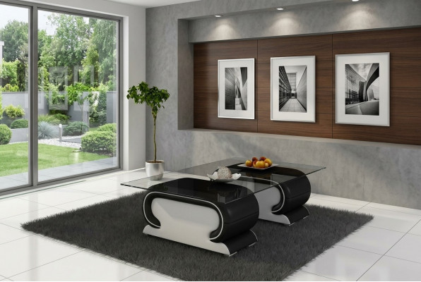 Designer Gliesdësch Dësch Polster Lieder Dësch Canapé Sofa Léierdëscher